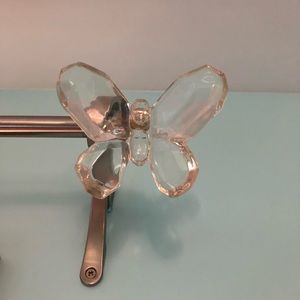 2 Pottery Barn Kids Crystal Butterfly Finials